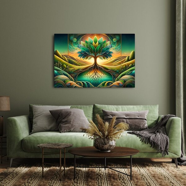 Quadro su tela – Albero della vita natura mistica