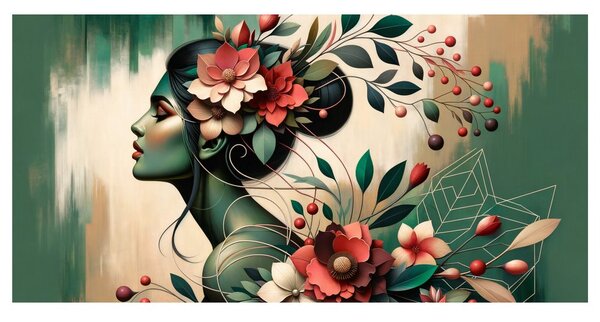 Quadro su tela – Musa dei fiori