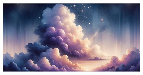 Quadro su tela – Paesaggio celestiale