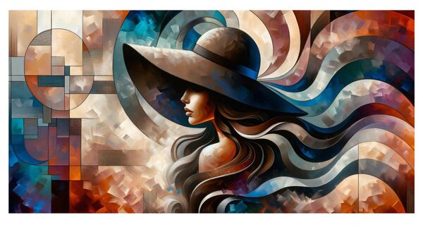 Quadro su tela – Ritratto astratto di donna