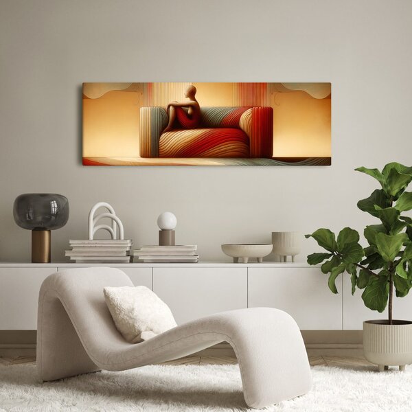 Quadro su tela – Silhouette tranquilla nello spazio