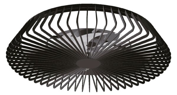 Ventilatore da soffitto LED Smart Himalaya, nero, silenzioso - Mantra Mantra Iluminación, Himalaya, dimmerabile, Nero, Soggiorno, Metallo, Moderno