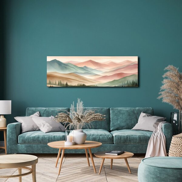 Quadro su tela – Paesaggio tranquillo con montagne