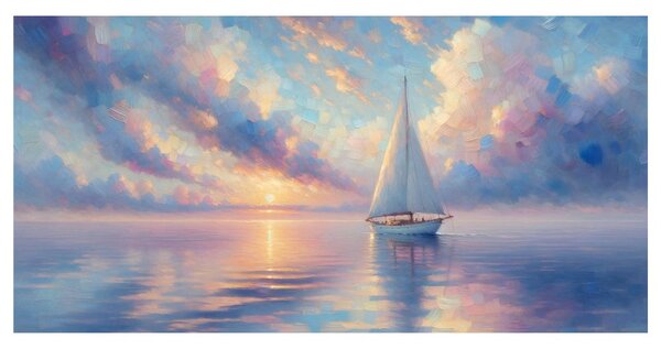 Quadro su tela – Barca a vela romantica