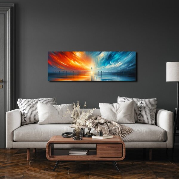 Quadro su tela – Ponte di luce tra due mondi