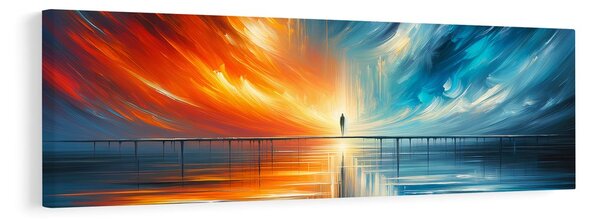 Quadro su tela – Ponte di luce tra due mondi