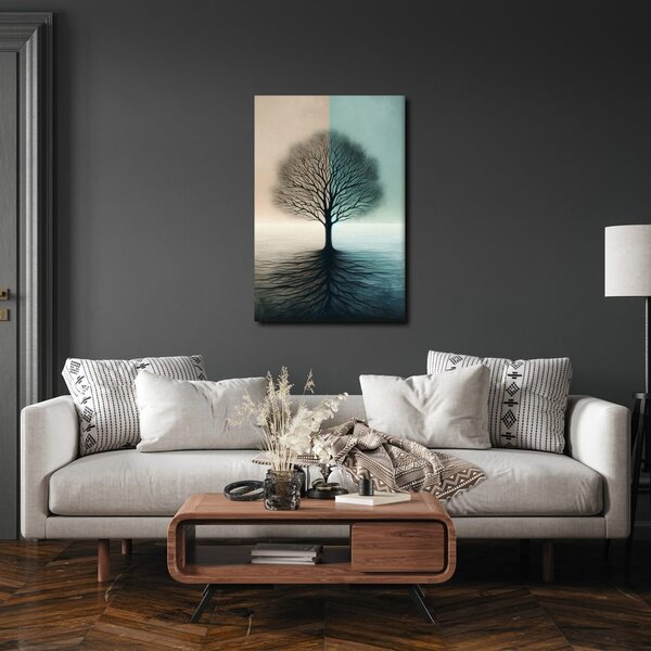 Quadro su tela – Albero di luce e ombra
