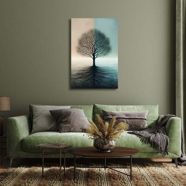 Quadro su tela – Albero di luce e ombra