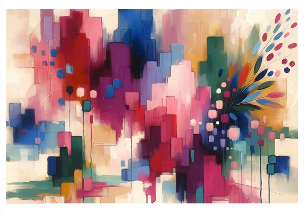 Quadro su tela – Astrazione multicolore
