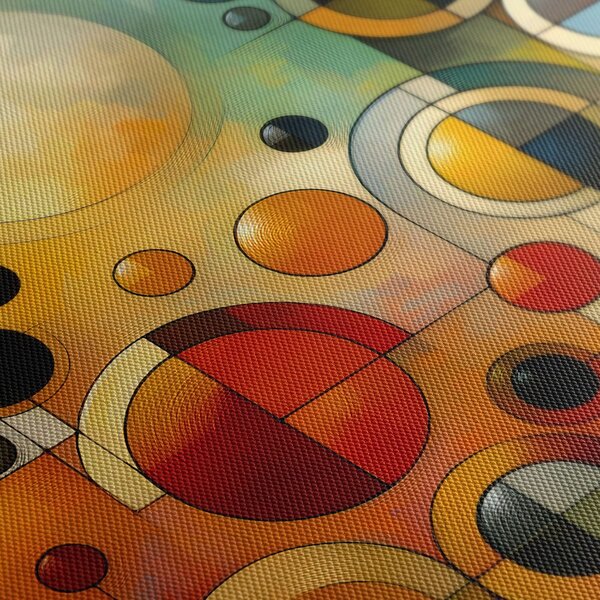 Quadro su tela – Geometria in toni caldi