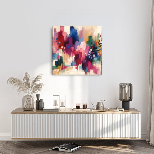 Quadro su tela – Fiori in astrazione moderna