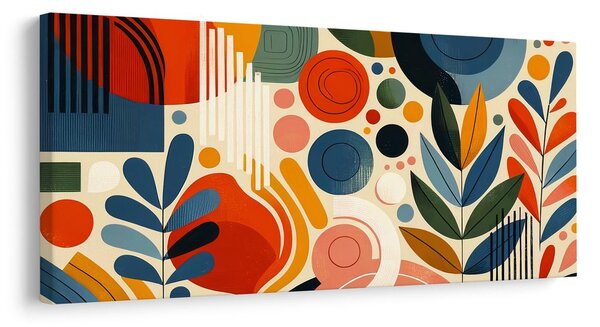 Quadro su tela – Astrazione con motivo naturale