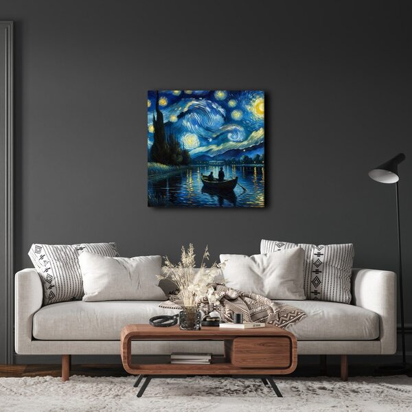 Quadro su tela – Notte magica sull’acqua