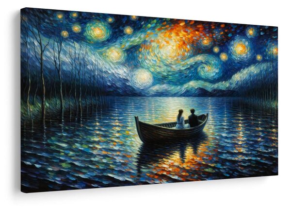 Quadro su tela – Romanticismo sotto il cielo stellato
