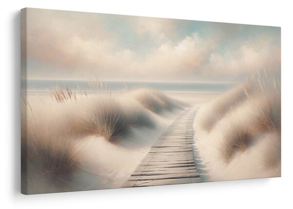 Quadro su tela – Sentiero verso il mare tra le dune