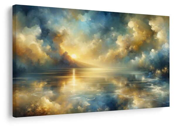Quadro su tela – Raggi di sole sull’acqua