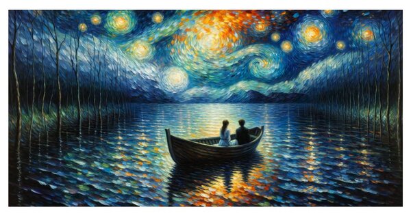 Quadro su tela – Calma serale sulla superficie