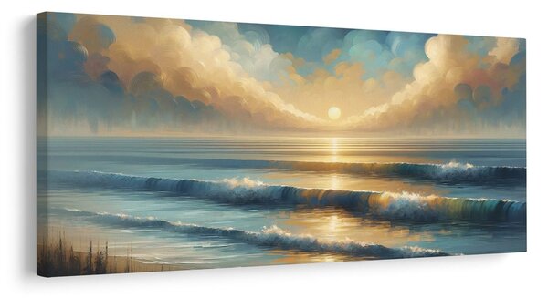 Quadro su tela – Raggi di sole sull’acqua