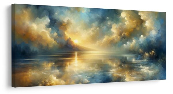 Quadro su tela – Mattina tranquilla al lago