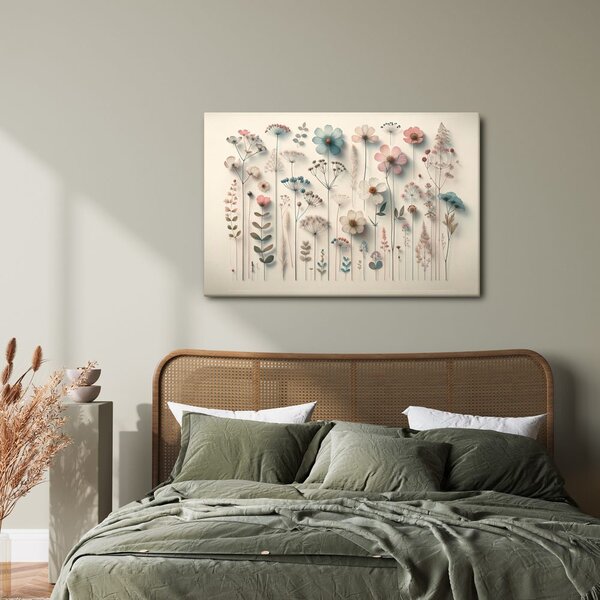 Quadro su tela – Fiori di campo secchi