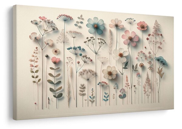 Quadro su tela – Fiori di campo secchi