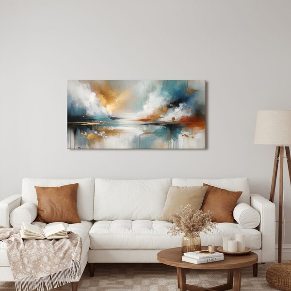 Quadro su tela – Astrazione moderna con natura