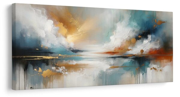 Quadro su tela – Astrazione moderna con natura