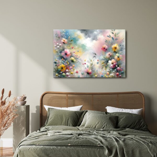Quadro su tela – Prato floreale delicato