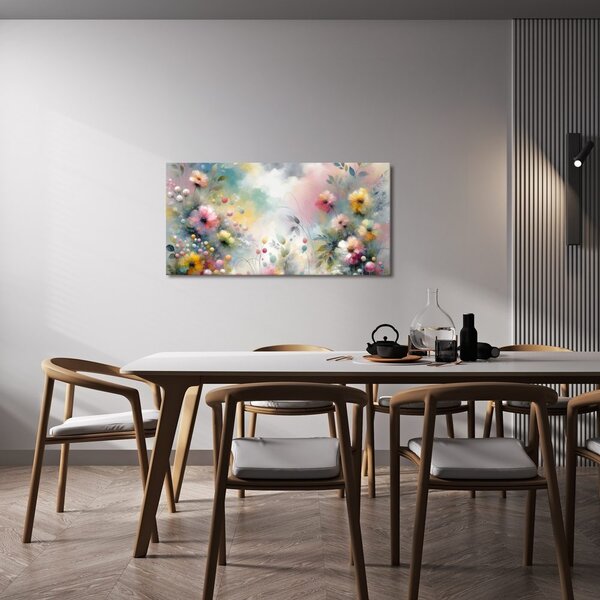 Quadro su tela – Fiori pastello romantici