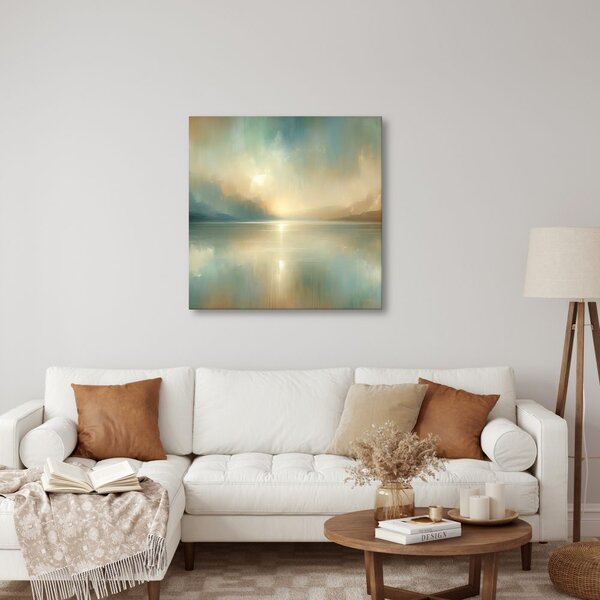 Quadro su tela – Toni delicati della natura al lago