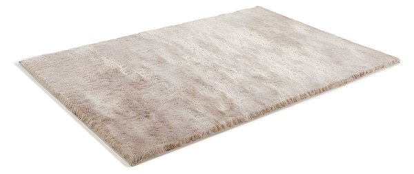 Tappeto shaggy ultra morbido 200 x 290 cm Tortora con riflessi beige - DOLCE