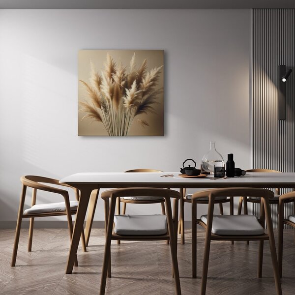 Quadro su tela – Steli delicati di erba pampas
