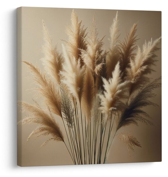 Quadro su tela – Steli delicati di erba pampas
