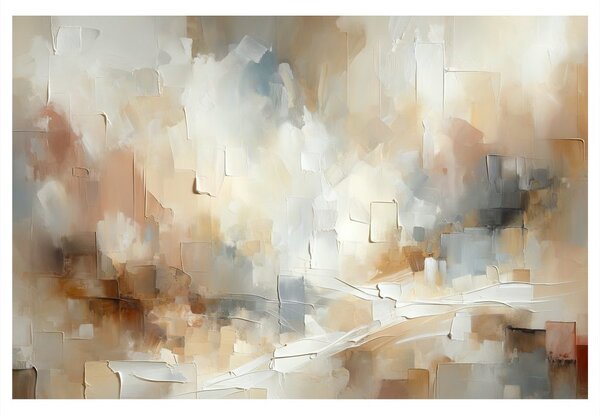 Quadro su tela – Astrazione delicata in beige