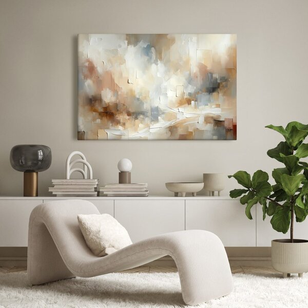 Quadro su tela – Astrazione delicata in beige
