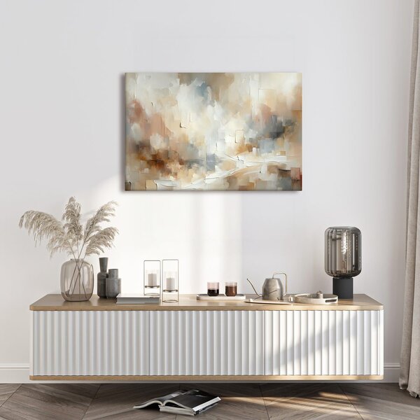 Quadro su tela – Astrazione delicata in beige