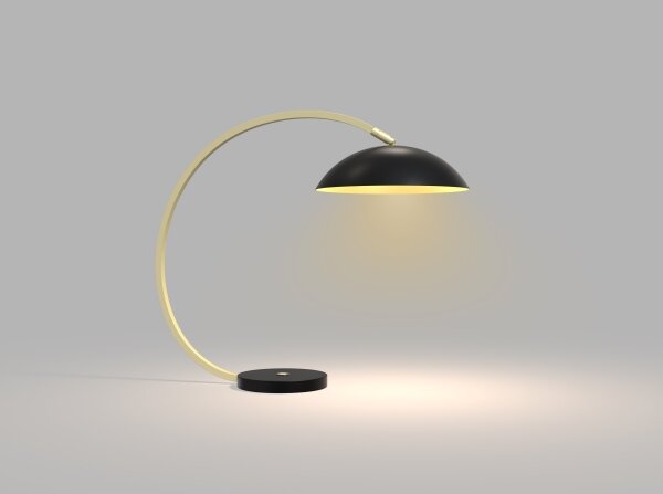 Wofi 8001-104- Lampada LED Touch dimmerabile ROSCOFF LED/10,5W/230V nero/oro