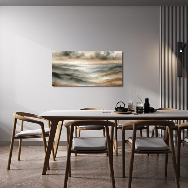 Quadro su tela – Colline soffuse nella nebbia