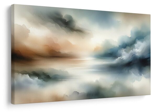 Quadro su tela – Nebbie mattutine sull’acqua