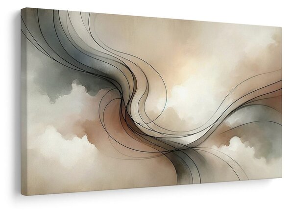 Quadro su tela – Linee delicate nello spazio