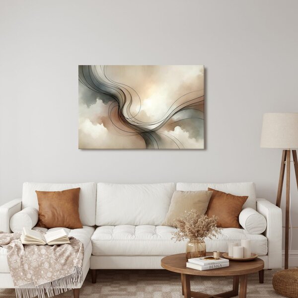 Quadro su tela – Linee delicate nello spazio