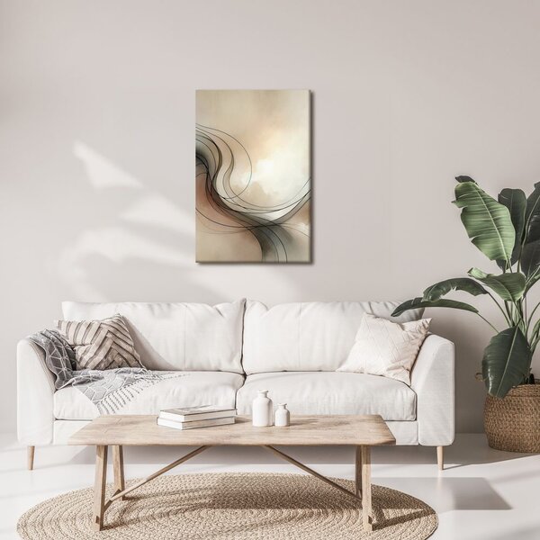Quadro su tela – Linee eleganti tra le nuvole