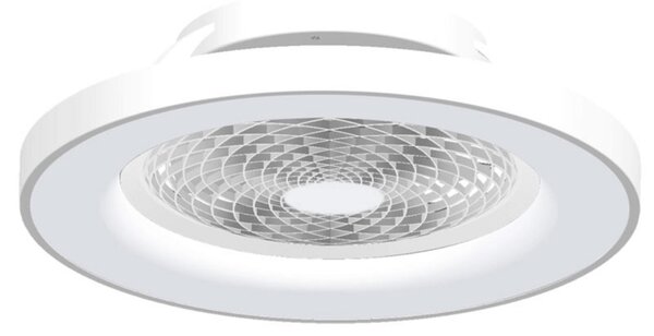 Ventilatore da soffitto LED Tibet, bianco, DC, silenzioso Mantra Iluminación, Tibet, dimmerabile, Bianco, Soggiorno, Metallo, Moderno