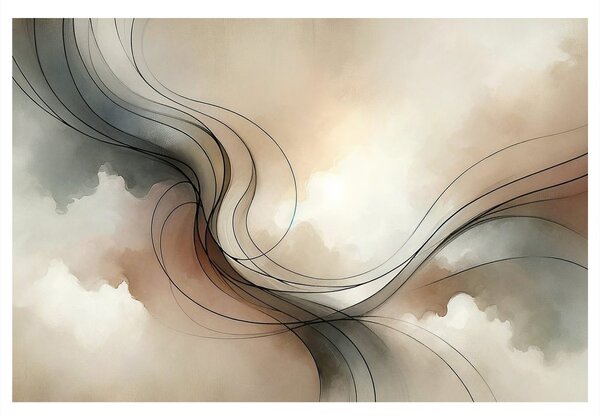 Quadro su tela – Linee delicate nello spazio