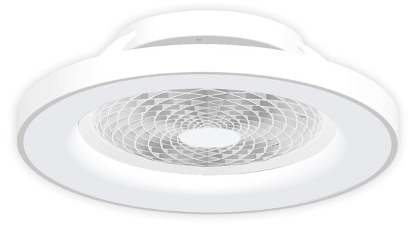 Ventilatore da soffitto LED Tibet, bianco, DC, silenzioso Mantra Iluminación, Tibet, dimmerabile, Bianco, Soggiorno, Metallo, Moderno
