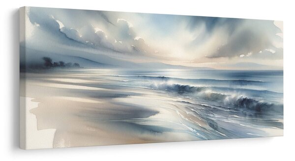Quadro su tela – Onde mattutine sulla costa