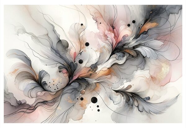 Quadro su tela – Leggerezza delle onde colorate