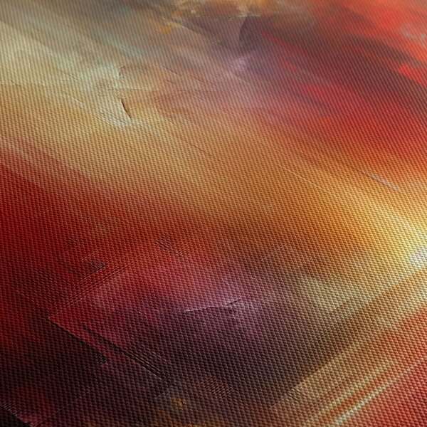 Quadro su tela – Luce rossa nella nebbia