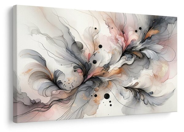 Quadro su tela – Leggerezza delle onde colorate