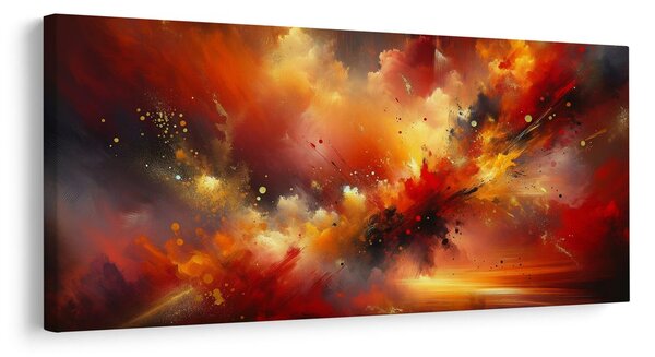 Quadro su tela – Tempesta astratta ardente